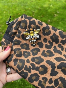 Queen Bee Make Up Bag - Leopard